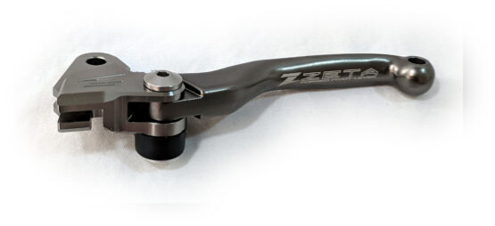 Zeta Pivot FP Shorty Clutch Lever Gray Fits 05+ KX250/450F, 05-06 RMZ250 - Image 2