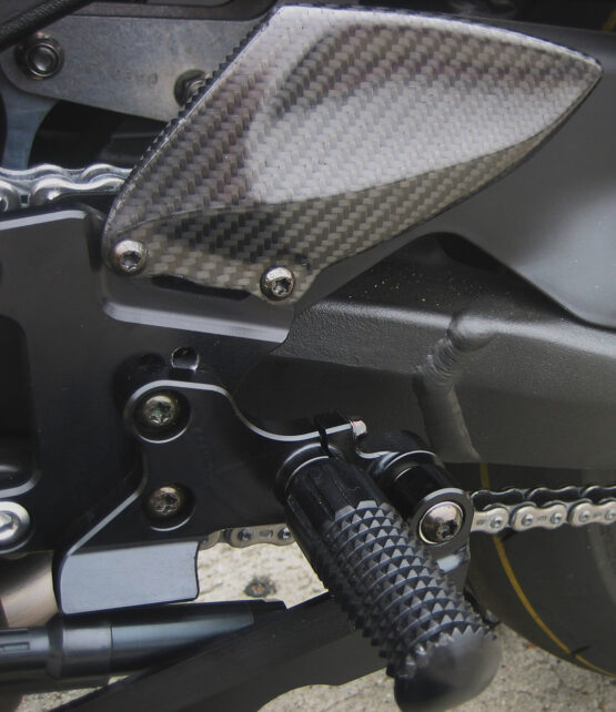Graves Adjustable Rearsets w/ Carbon Fiber Heel Guard Fits ZX10R - Image 8